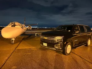 Airport Taxi Houston - Black Sedan at IAH Airport